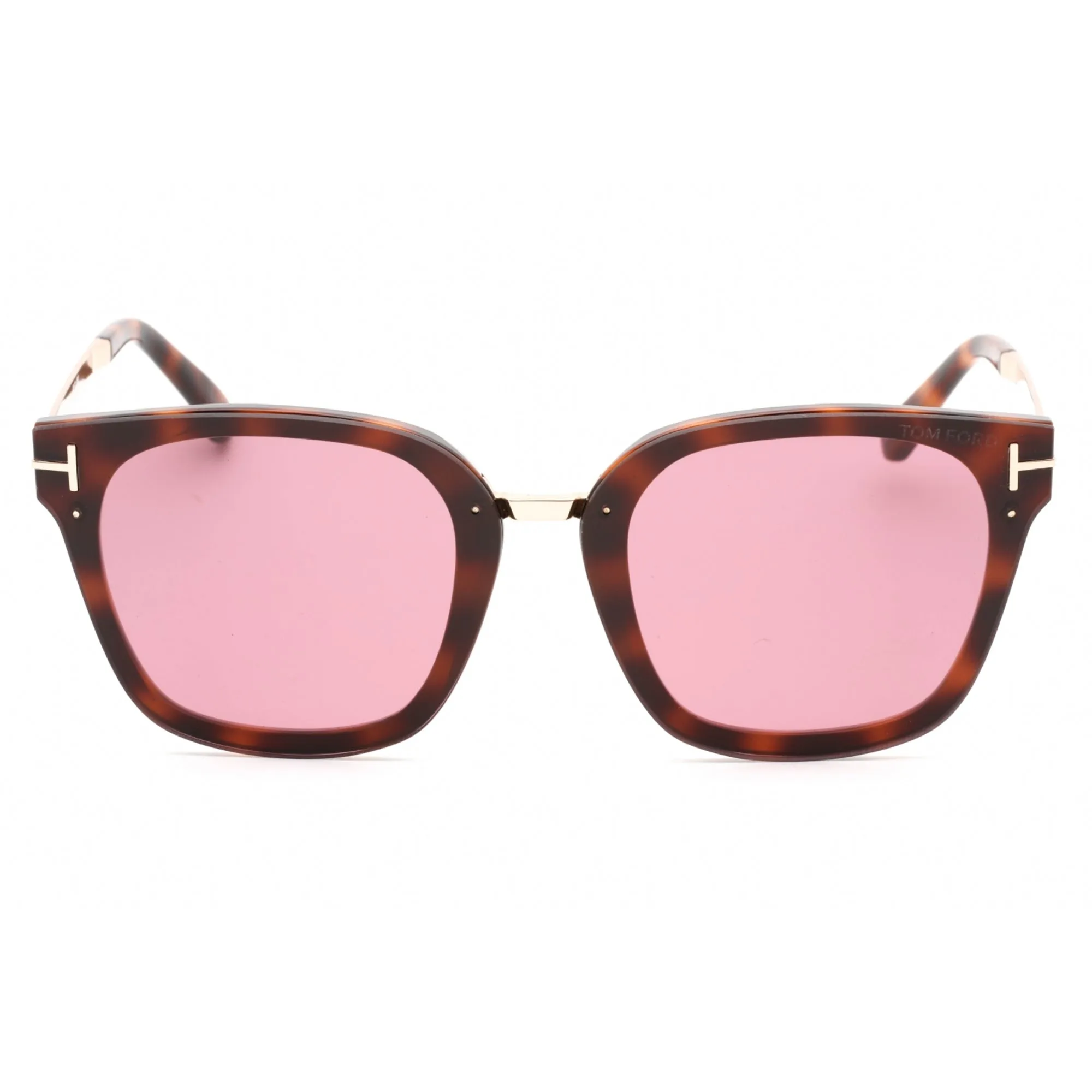 Tom Ford Women's Sunglasses - Shiny Dark Havana Cat Eye Full Rim Frame | FT1014 52Y