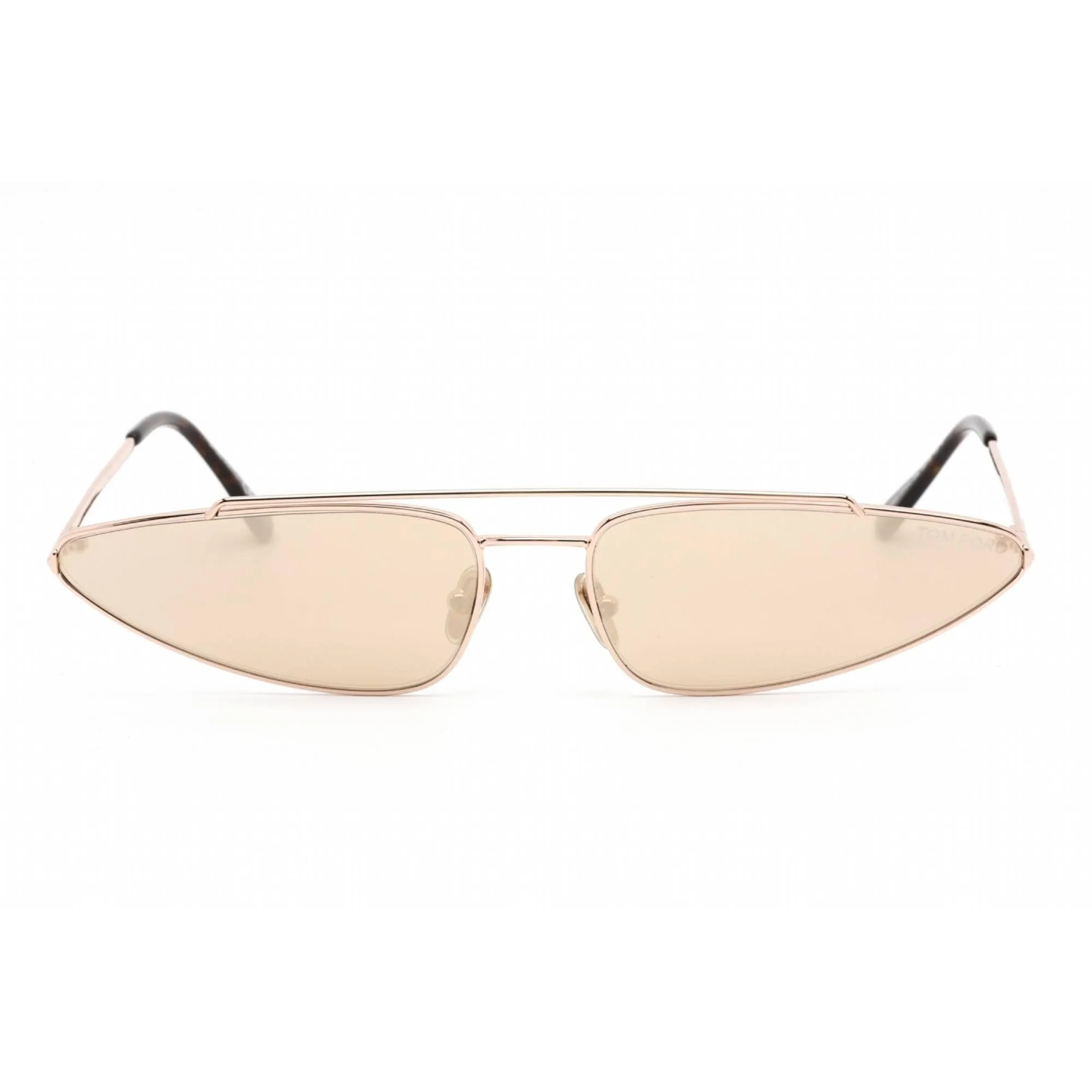 Tom Ford Women's Sunglasses - Shiny Rose Gold Frame Brown Mirror Lens | FT0979 28G