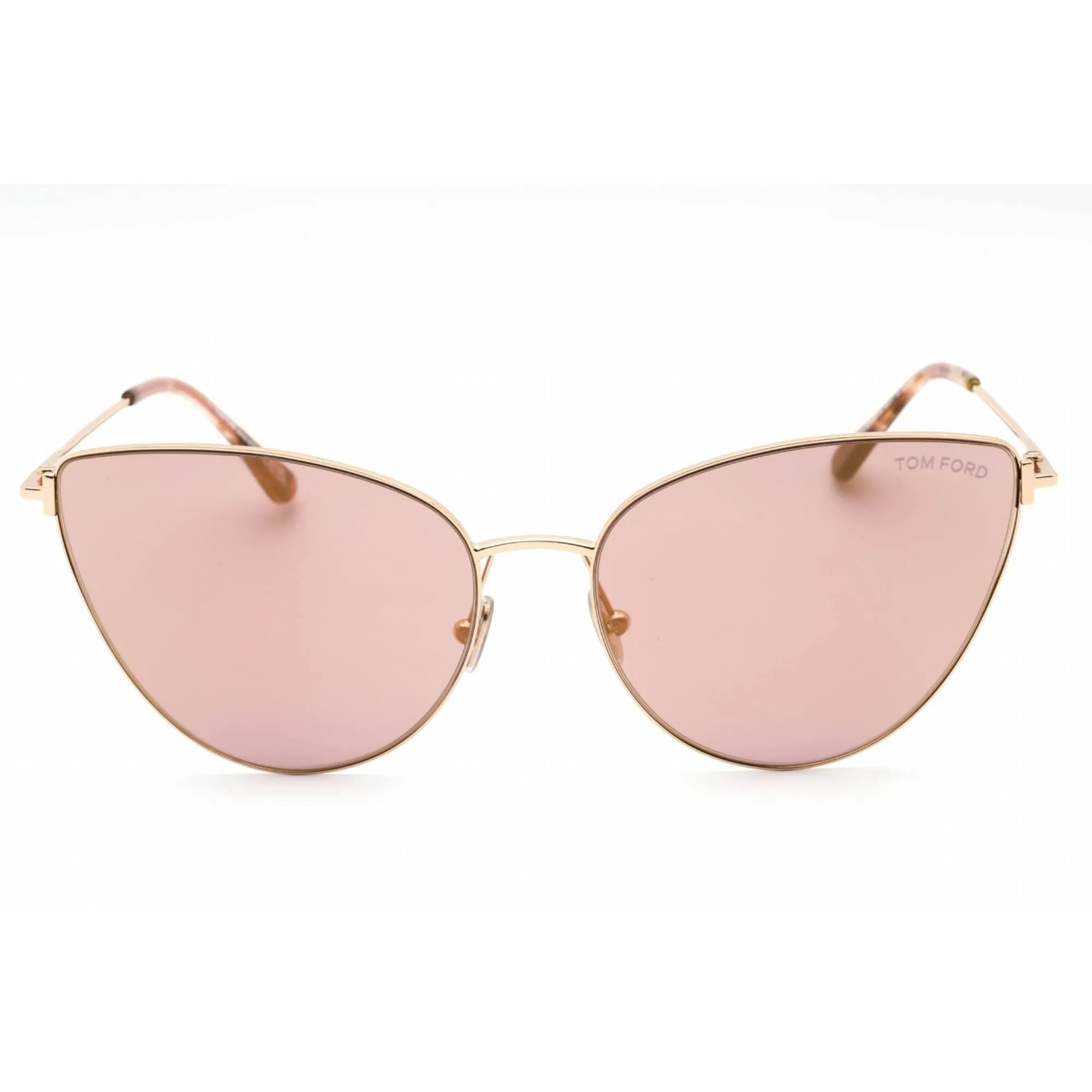 Tom Ford Women's Sunglasses - Shiny Rose Gold Full Rim Cat Eye Frame | FT1005 28Z