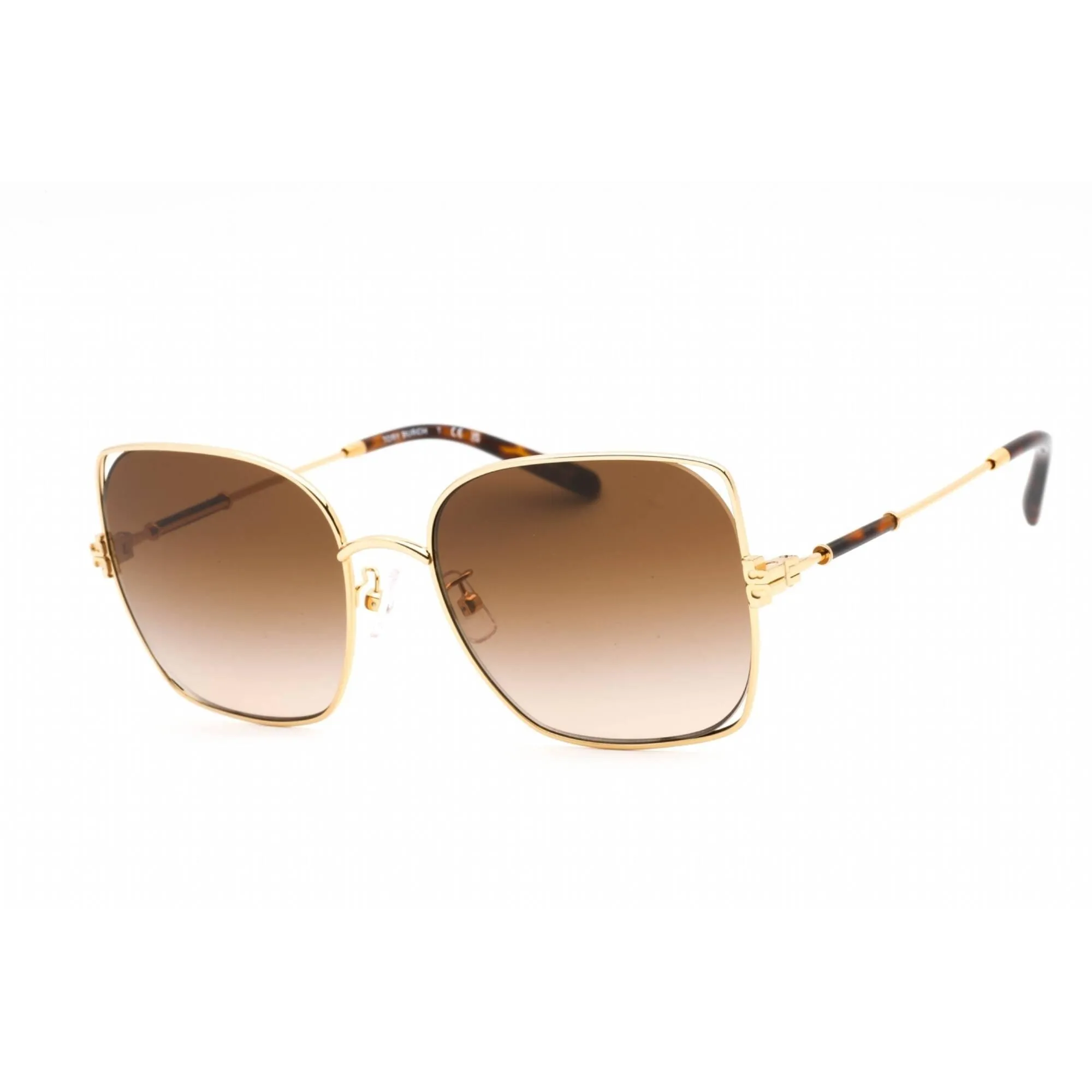 Tory Burch Women's Sunglasses - Full Rim Gold Metal Square Frame | 0TY6097 331613