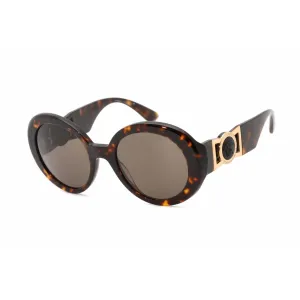 Versace Men's Sunglasses - Full Rim Havana Plastic Oval Shape Frame | VE4414 108/3
