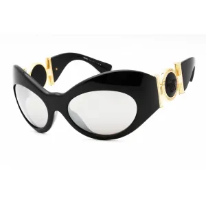 Versace Women's Sunglasses - Black/Light Grey Plastic Cat Eye Frame | 0VE4462 GB1/6G